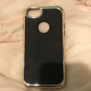 black/gold phone case